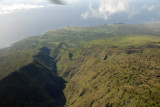 Looking down the Manawainui Valley to the Pacific, Mt Haleakala