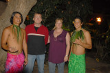 Debbie and me with two of the dancers