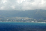 Cutting across Kahului Bay for west Maui hoping for whales but theyre out of season