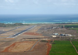 On approach to the Kahului Heliport east of the main runway
