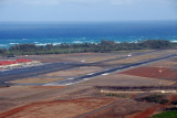 The approach end of Runway 02 at Maui