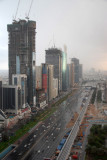 Rain storm on Sheikh Zayed road