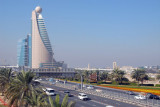 Sheikh Zayed Road with Etisalat Tower from Zabeel Park Bridge