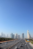 Sheikh Zayed Road from Zabeel Park foot bridge