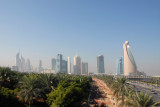 Nice view of Sheikh Zayed Road from the Zabeel Park bridge