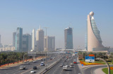 Sheikh Zayed Road from the pedestrian bridge, Zabeel Park