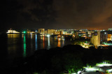 Tumon at night from the Marriott Guam Resort and Spa