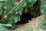 Natural caves were augmented by man-made bunkers