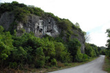 Road down to Ritidan Point at the north end of Guam
