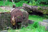 Machinery left over from a Japanese pineapple cannery, Ngaremlengui State, Palau