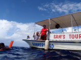 Sams Tours Palau Hammerhead dive boat