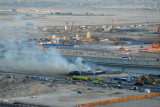 Fire site seen from Burj Dubai Residences