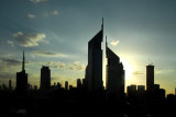 Emirates Towers at sunset