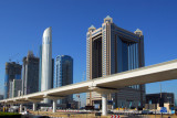 Dubai Metro along Sheikh Zayed Road