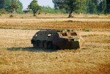 Another shell of a BTR-60 armored personnel carrier destroyed during the Ethiopian civil war