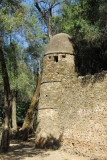 Outer wall with defensive tower, Debre Birhan Selassie Church