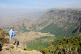 Keith on the edge during our first short trek