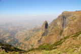 Geech Abyss from the park road, Simien Mountains