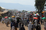 People heading for a festival at St George church