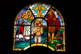Holy Trinity Cathedral, Addis Ababa stained glass - Baptism of Jesus