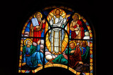 Holy Trinity Cathedral, Addis Ababa stained glass - New Testament scenes along the south wall