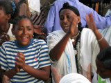 Girls at Debre Maryams timkat celebration, Lake Tana