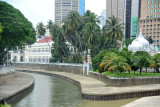 Confluence of the Klang and Gombak Rivers after which Kuala Lumpur Muddy Confluence is named