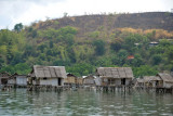 Fishermens huts built on stilts over the sheltered waters around Culion Town