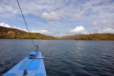 Sailing west from Coron Town between Baquit and Uson Islands to reach the major wrecks of the Japanese fleet