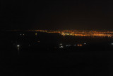 The lights of Sharjah and Ajman from over the Gulf