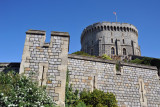 Round Tower, Windsor Castles Keep, rising above the south-central wall