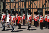 The band playing during the Changing of the Guard, Windsor Castle