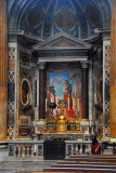 Altar of St. Joseph in the left transcept with a mosaic after Achille Funi, 1963