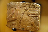 Fragment of a relief dedicated by Thutmosis III from the Temple of Montu at Thebes, XVIII Dynasty 1458-1425 BC