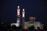 Sultan Qaboos Mosque at night, Yanqul