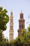 Corner minaret with the tall central minaret