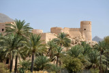 Nakhl Fort from across the wadi