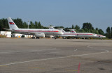 Air Koryo Tupolev Tu-204 with a 3 Air Koryo Tu-154