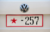 Official DPRK license plate