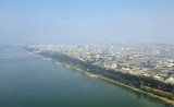 Taedong River north of Yanggakdo Hotel