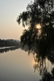 Pothong River at sunset, Pyongyang