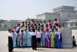 Another groups photo in front of Kumsusan Memorial Palace