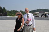 Greg and Oxana, Revolutionary Martyrs Cemetary, Pyongyang