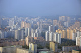 View towards the Monument to Party Founding from Juche Tower