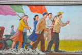 Mosaic from the Pyongyang Metro Puhung Revitalization Station