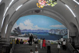 Yongwang Station mosaic - Lake Paektu