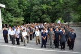 North Korean visitors to the Myohyang Nature Reserve