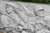 Relief on the right side of the main entrance, War Memorial of Korea