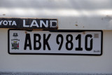 Zambian license plate
