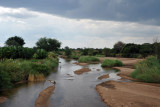 Crossing a tributary of the Luangwa River on Route D104 from Mfuwe Airport